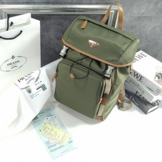 프** 리나일론 및 가죽 백팩