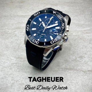 태* 아쿠아레이서 칼리버16 크로노그래프 블랙다이얼