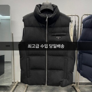 프* 지퍼 울 패딩조끼