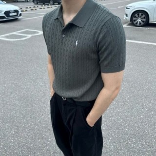 PL 케이블 카라 반팔니트