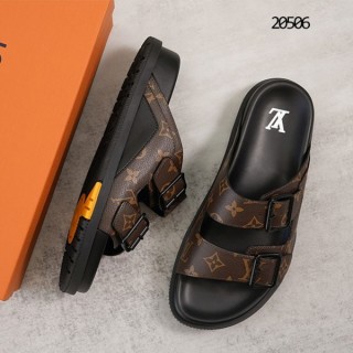 루* 모노그램 더블 스트랩 남성 샌들 (남성)