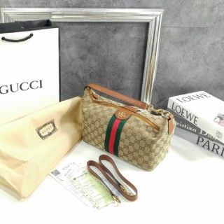 구* 배니티 미디엄 탑 핸들백