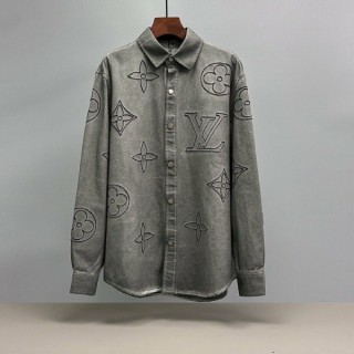 루* 빅모노그램 자수 셔츠 자켓