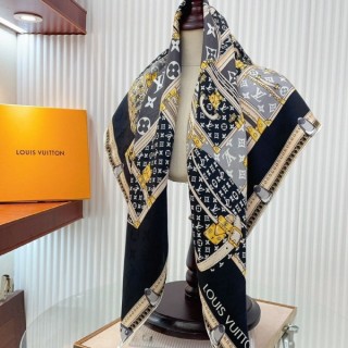 [ L ] 렛츠고 블랙 사각스카프